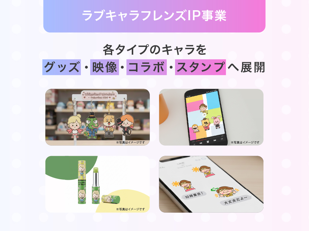 ラブキャラフレンズIP事業 ビジュアル